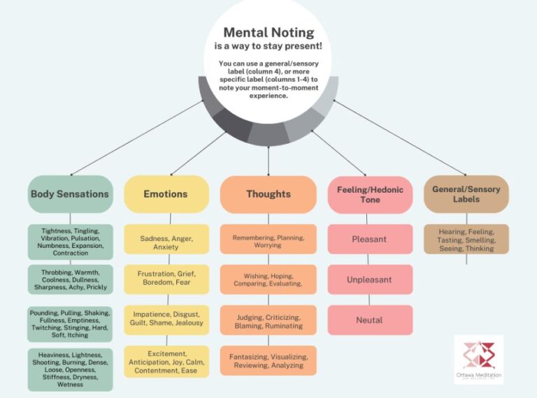 Mindful Noting Chart